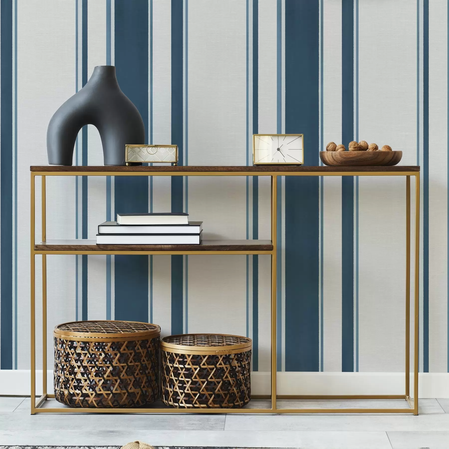 Fototapeta Niebieskie i turkusowe pionowe paski na jasnym tle a00528