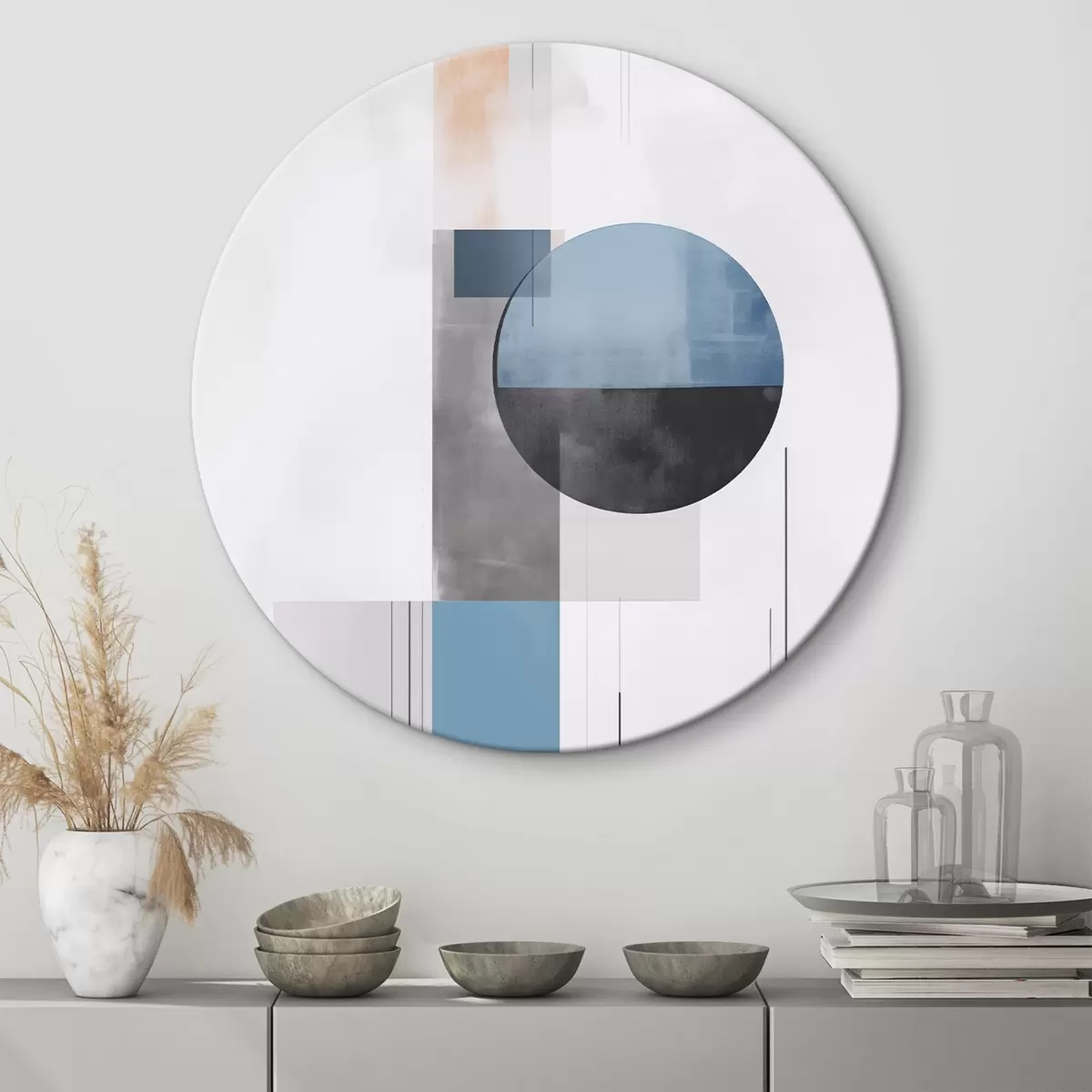 Okrągłe obrazy Abstrakcja geometryczna r45680