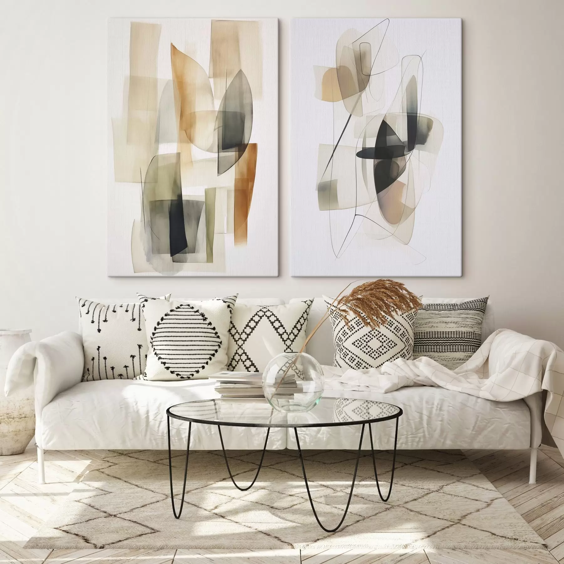 Obraz Plamy abstrakcji imitujące akwarelę m00674