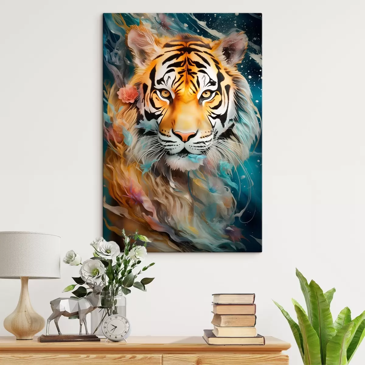 Obraz Portret tygrysa w stylu fantasy s45645