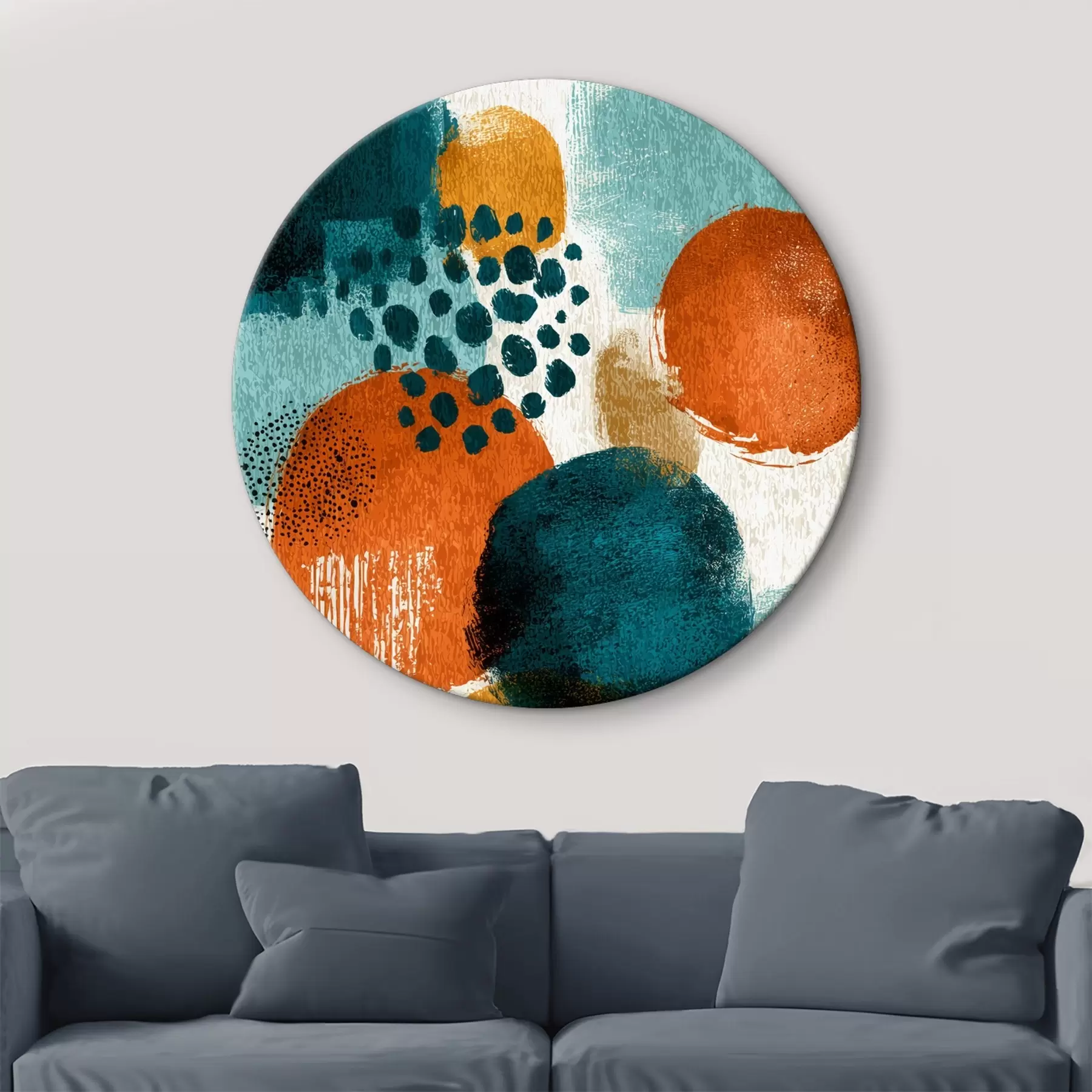 Obraz Jasne kształty w stylu malarstwa abstrakcyjnego r45649