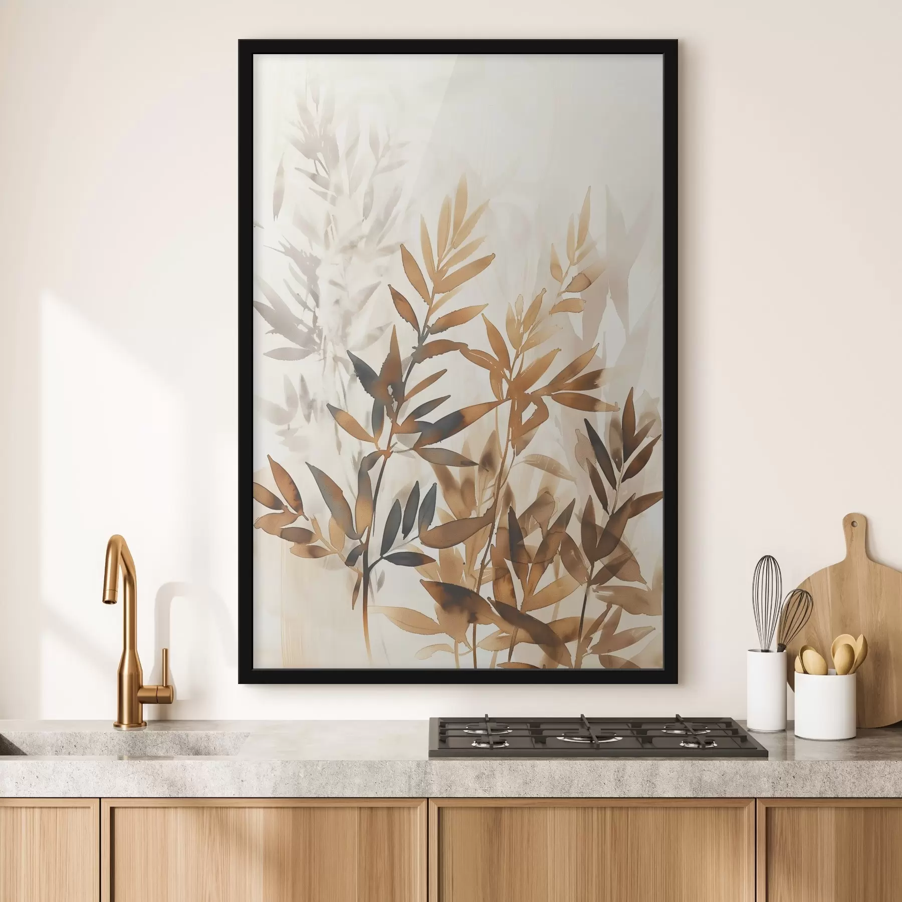 Fototapeta Delikatne gałęzie liści f45752