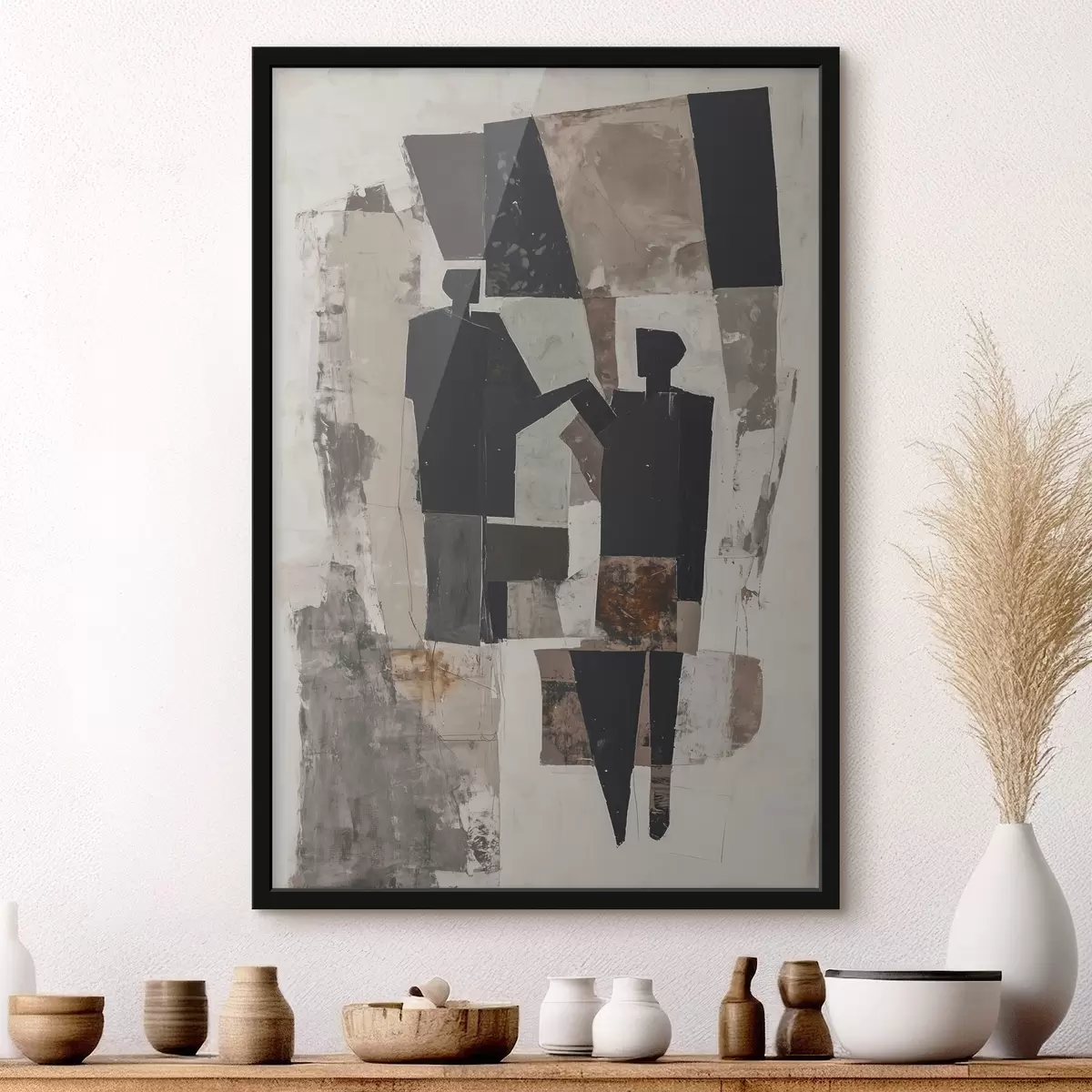 Plakat Abstrakcyjne postacie pary f45776