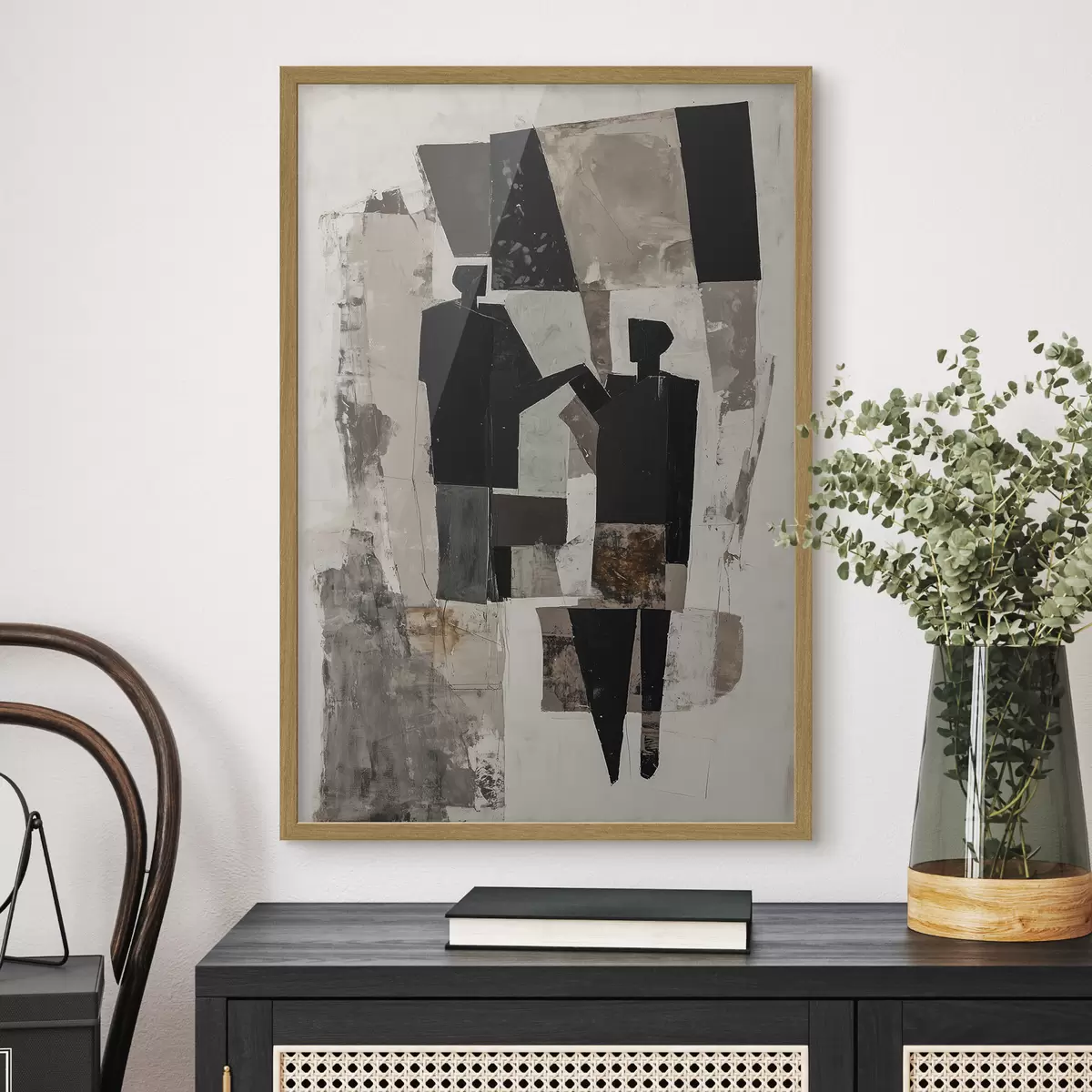 Plakat Abstrakcyjne postacie pary f45776