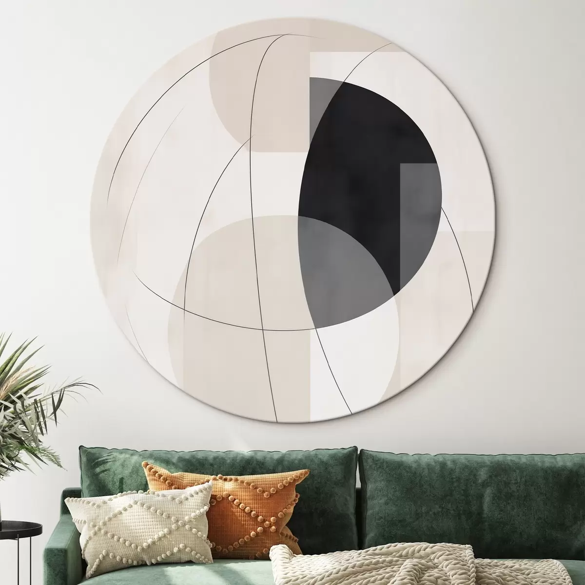 Okrągłe obrazy Abstrakcja geometryczna r45767