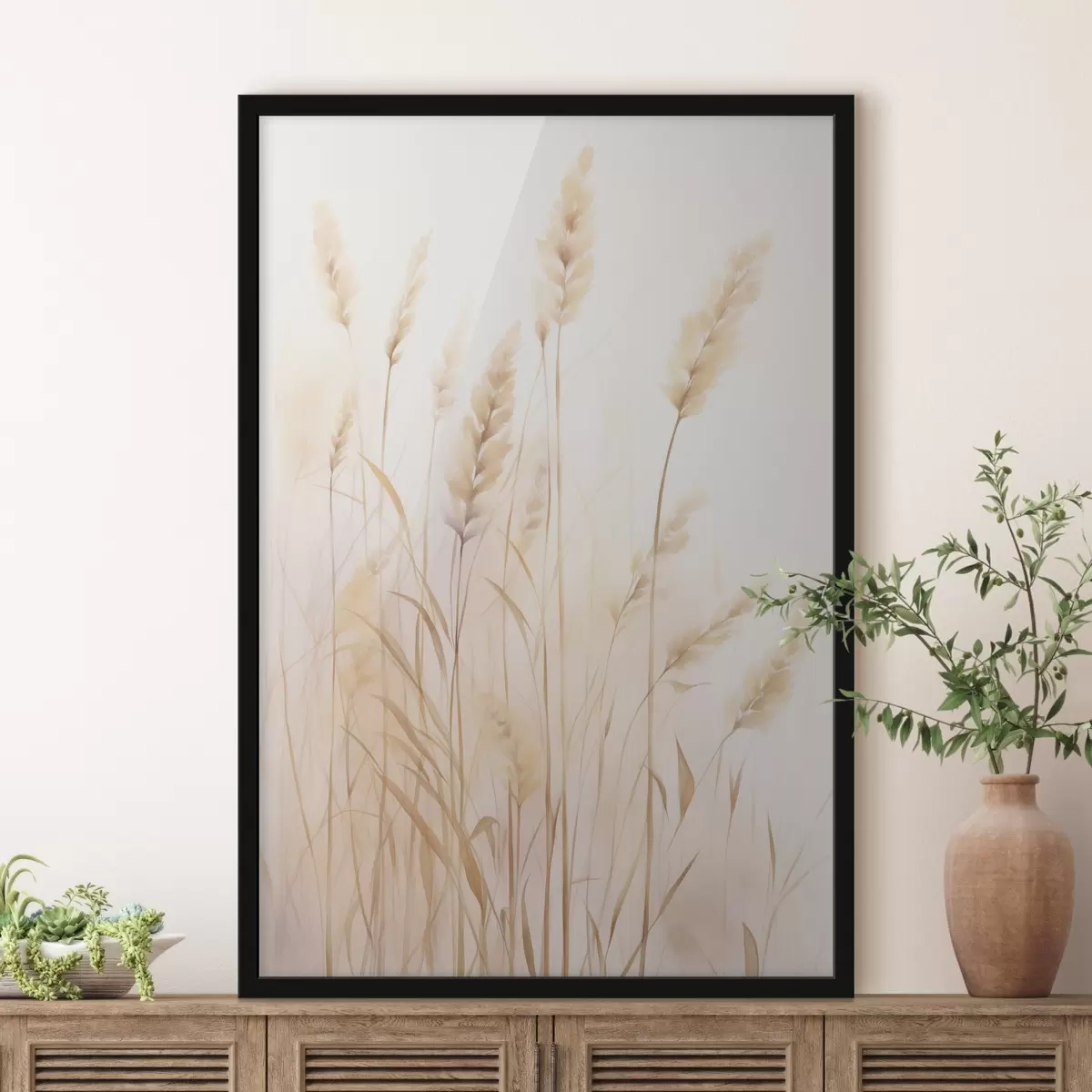 Plakat Imitacja akwareli Spikelets f45761