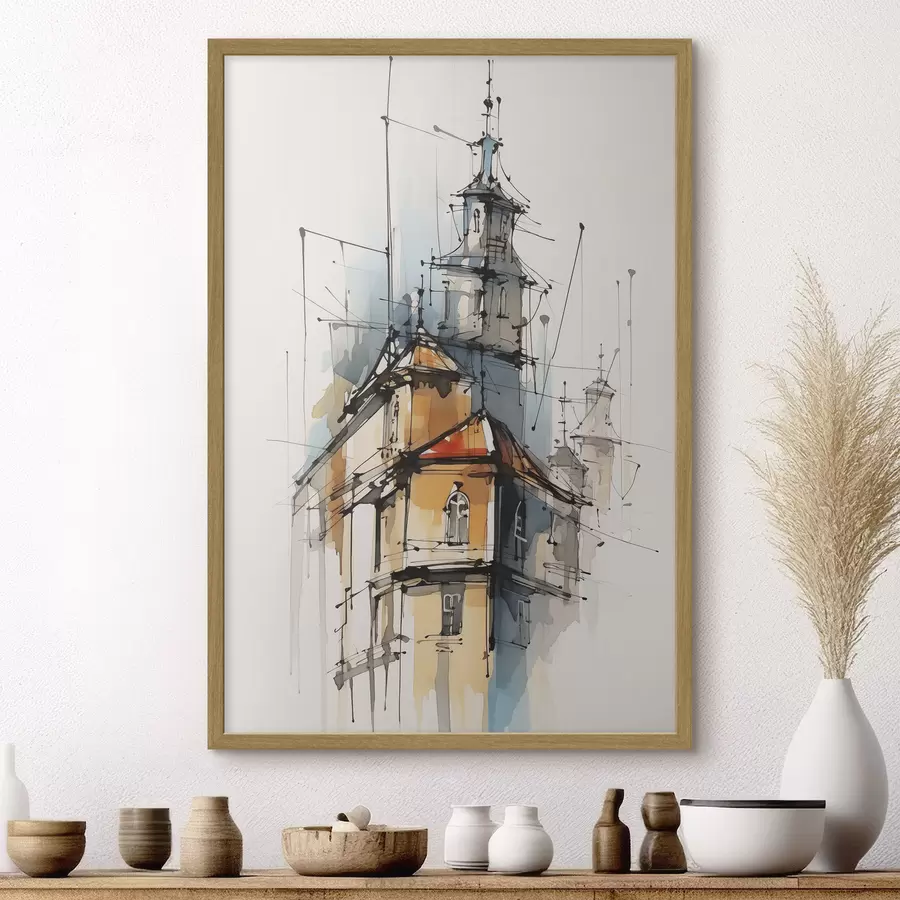 Fototapeta Dom ze słońcem f45765