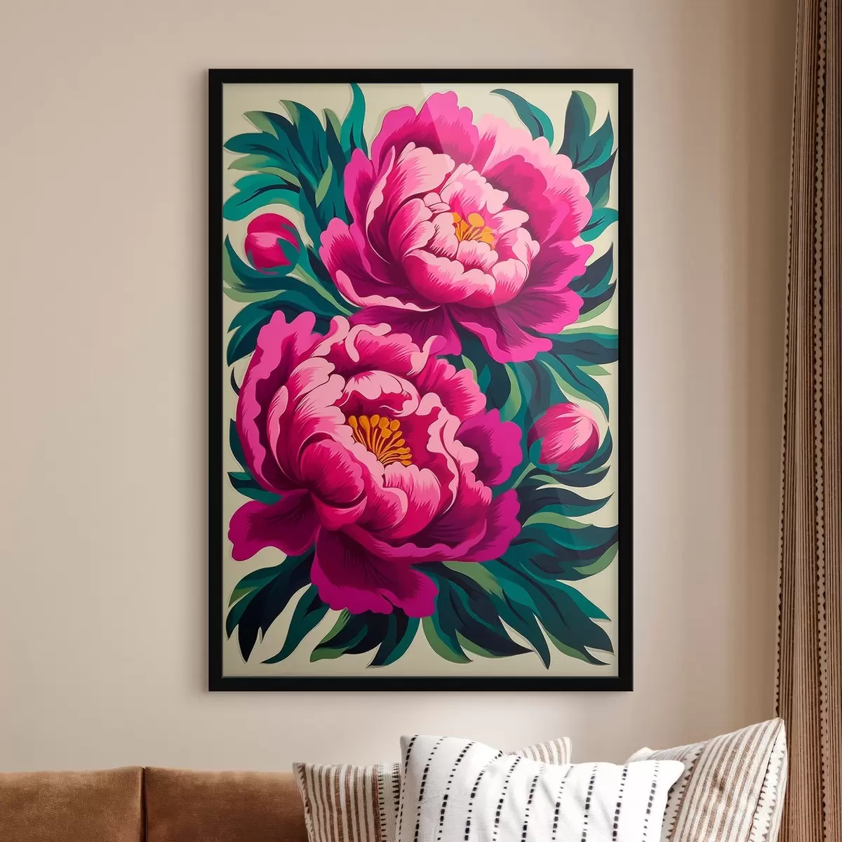 Plakat Piwonie z bliska f45781