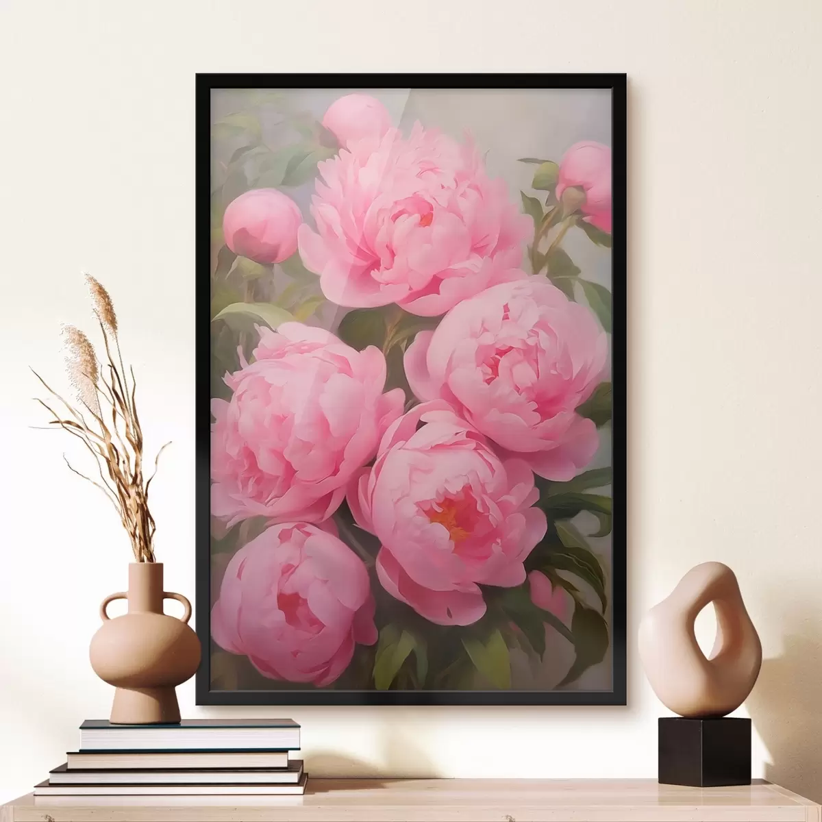 Plakat Różowe piwonie f45784