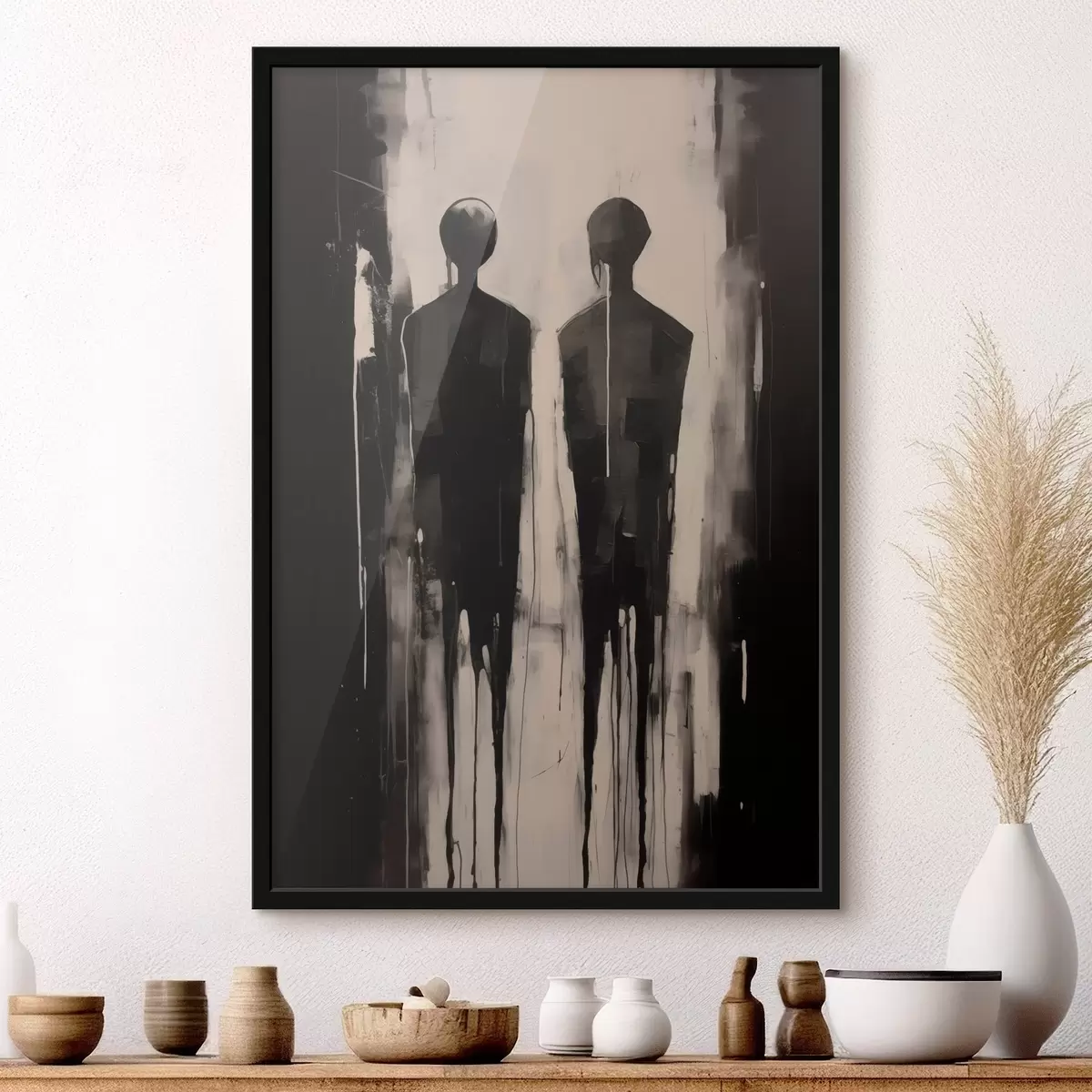 Plakat Dwie sylwetki f45789
