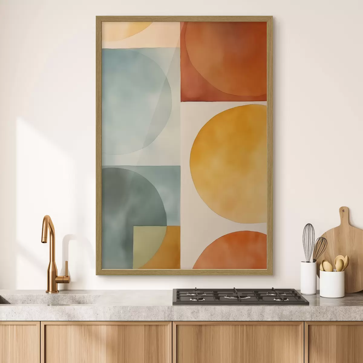 Plakat Geometryczne abstrakcyjne koła f45792