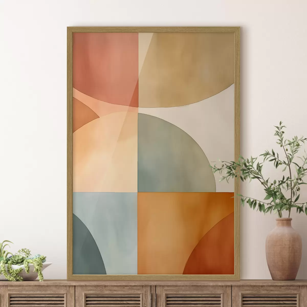 Plakat Geometryczne abstrakcyjne koła f45793