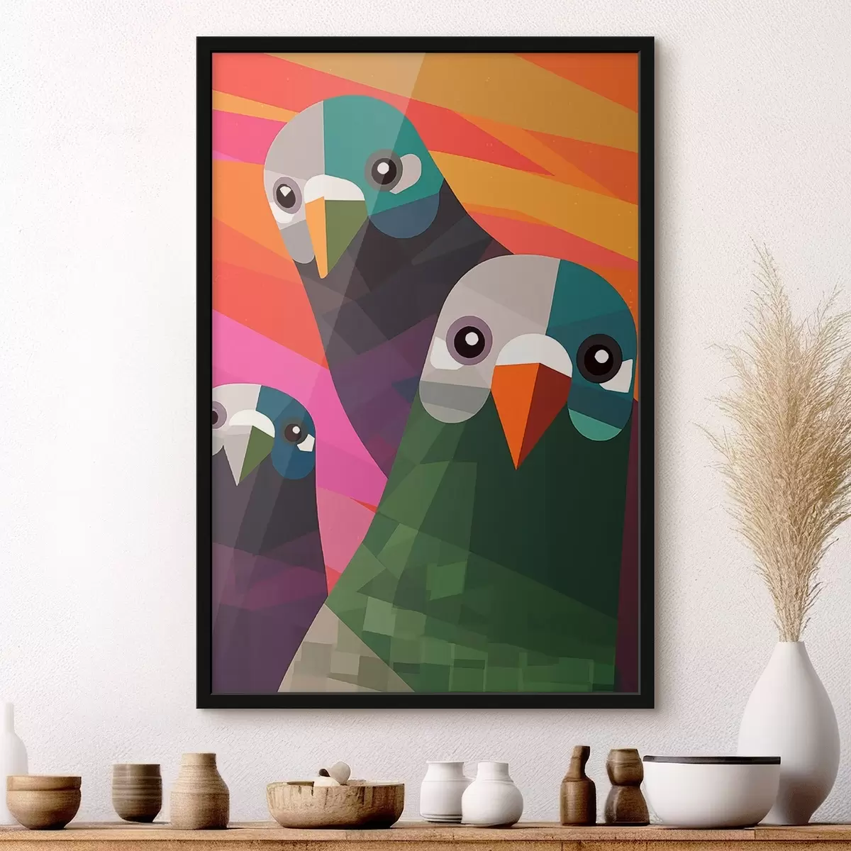 Plakat Trzy gołębie f45798