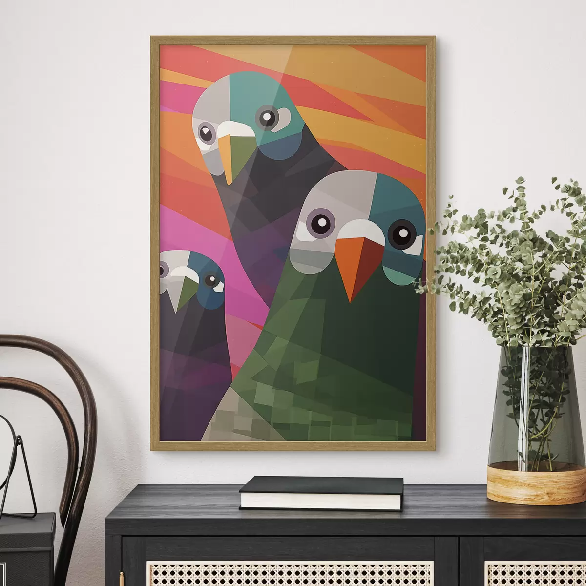Plakat Trzy gołębie f45798