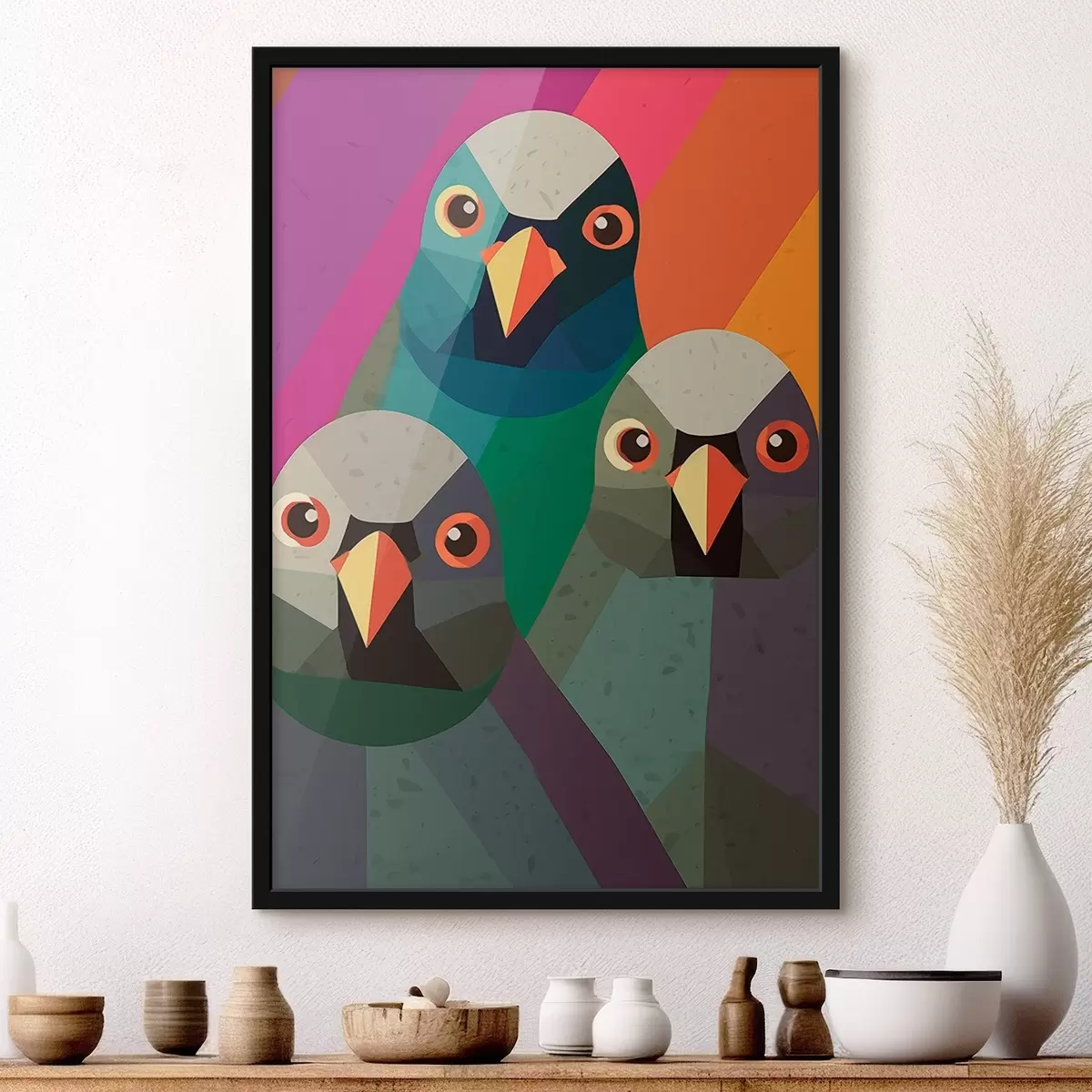 Plakat Trzy gołębie f45799
