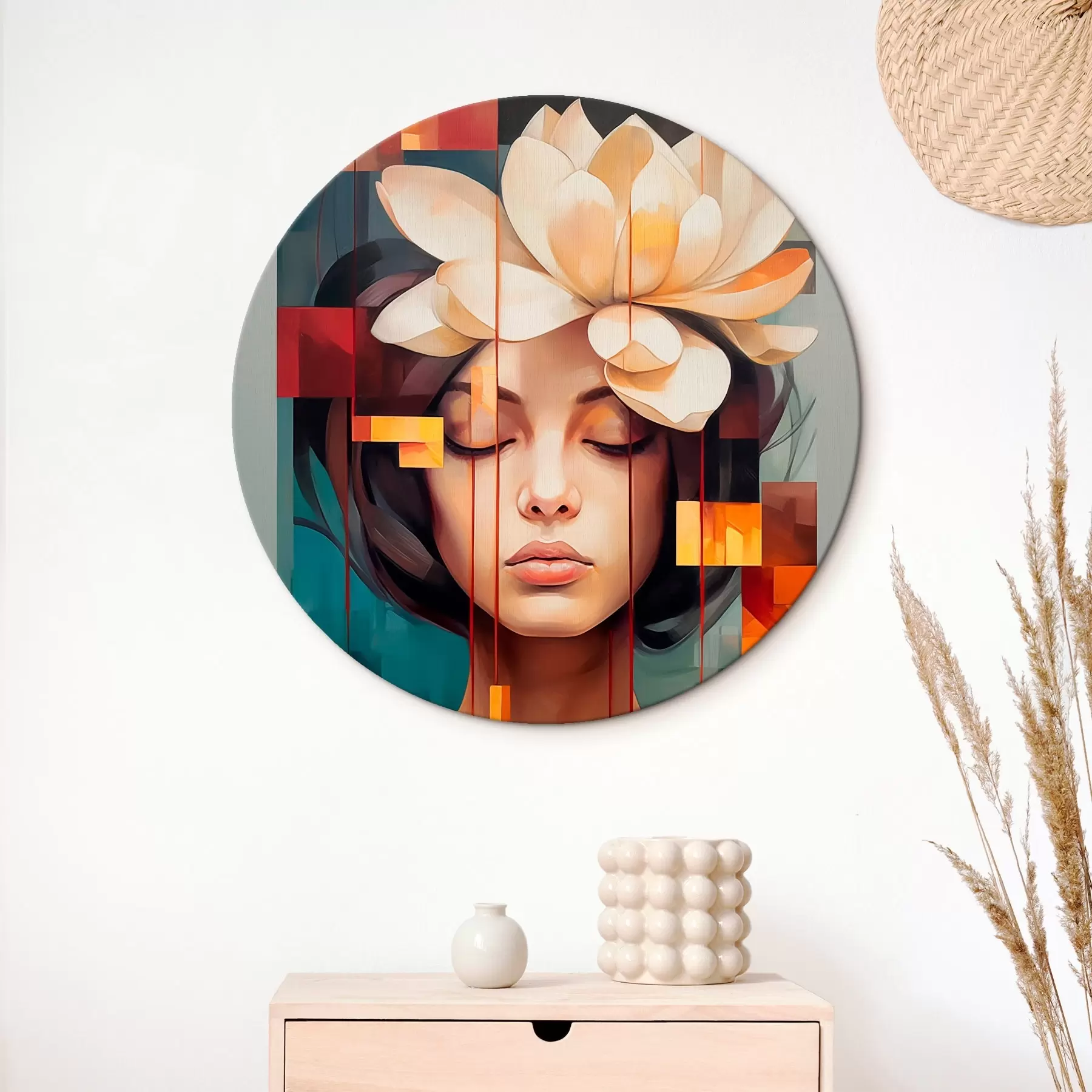 Obraz Kobieta z kwiatem r45796