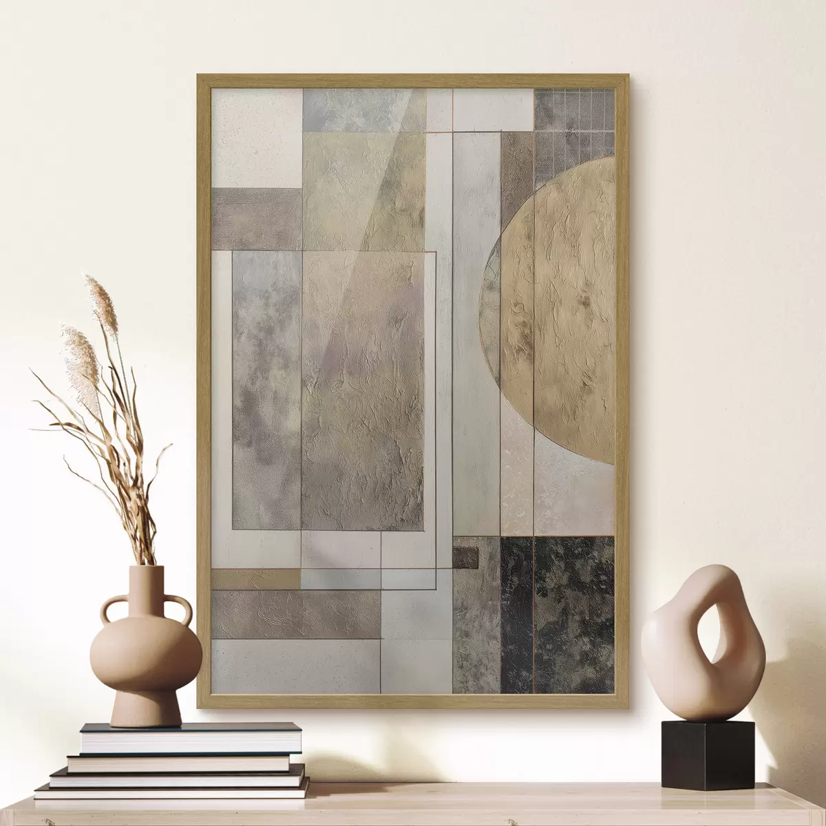 Plakat abstrakcyjna nowoczesna geometria f45730