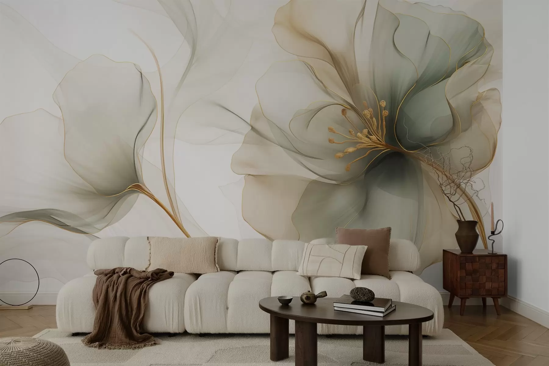 Fototapeta Delikatny kwiat o przezroczystych płatkach w04553