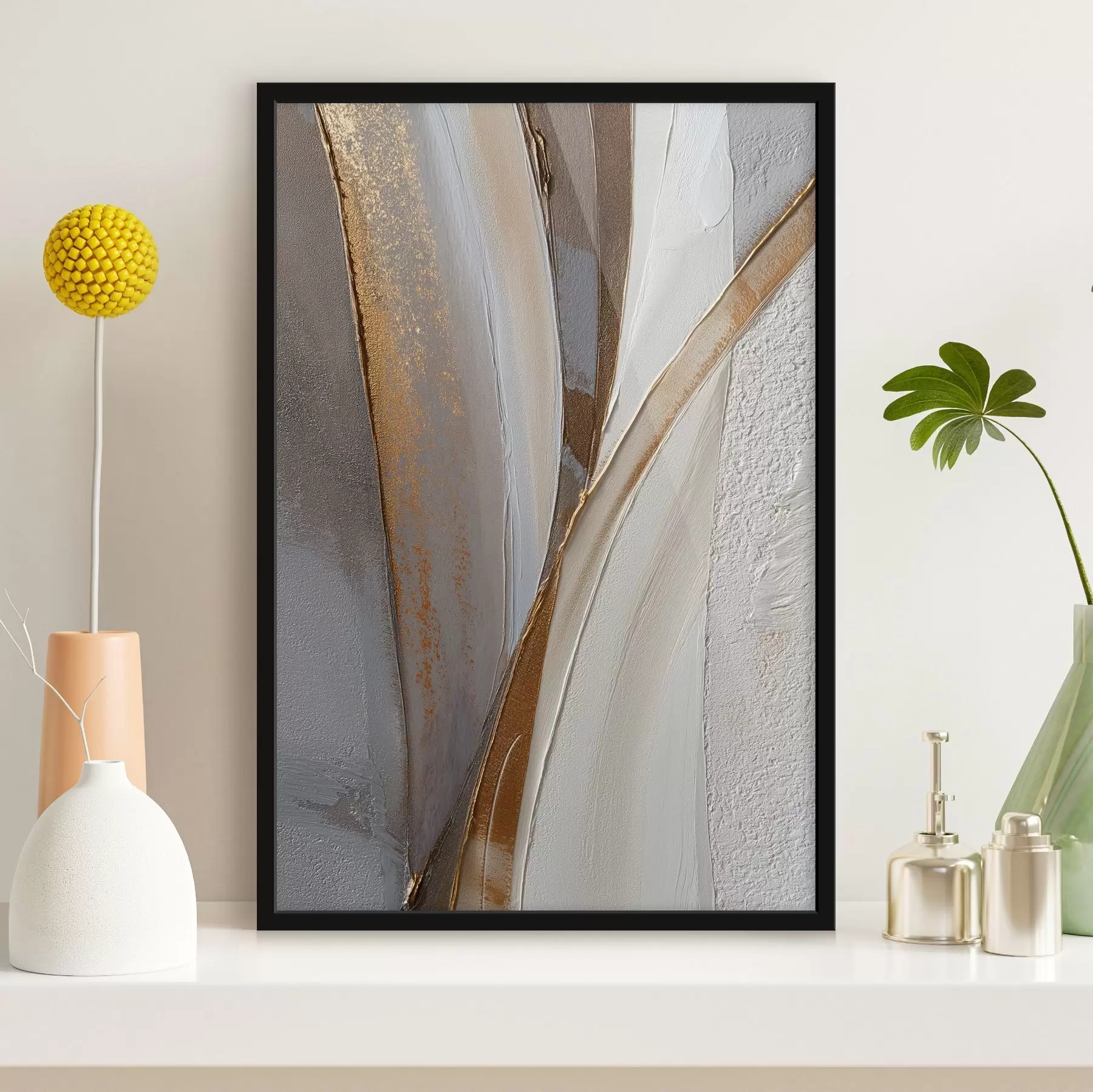 Fototapeta Teksturowane abstrakcyjne linie z żółtymi i pomarańczowymi błyskami f45810