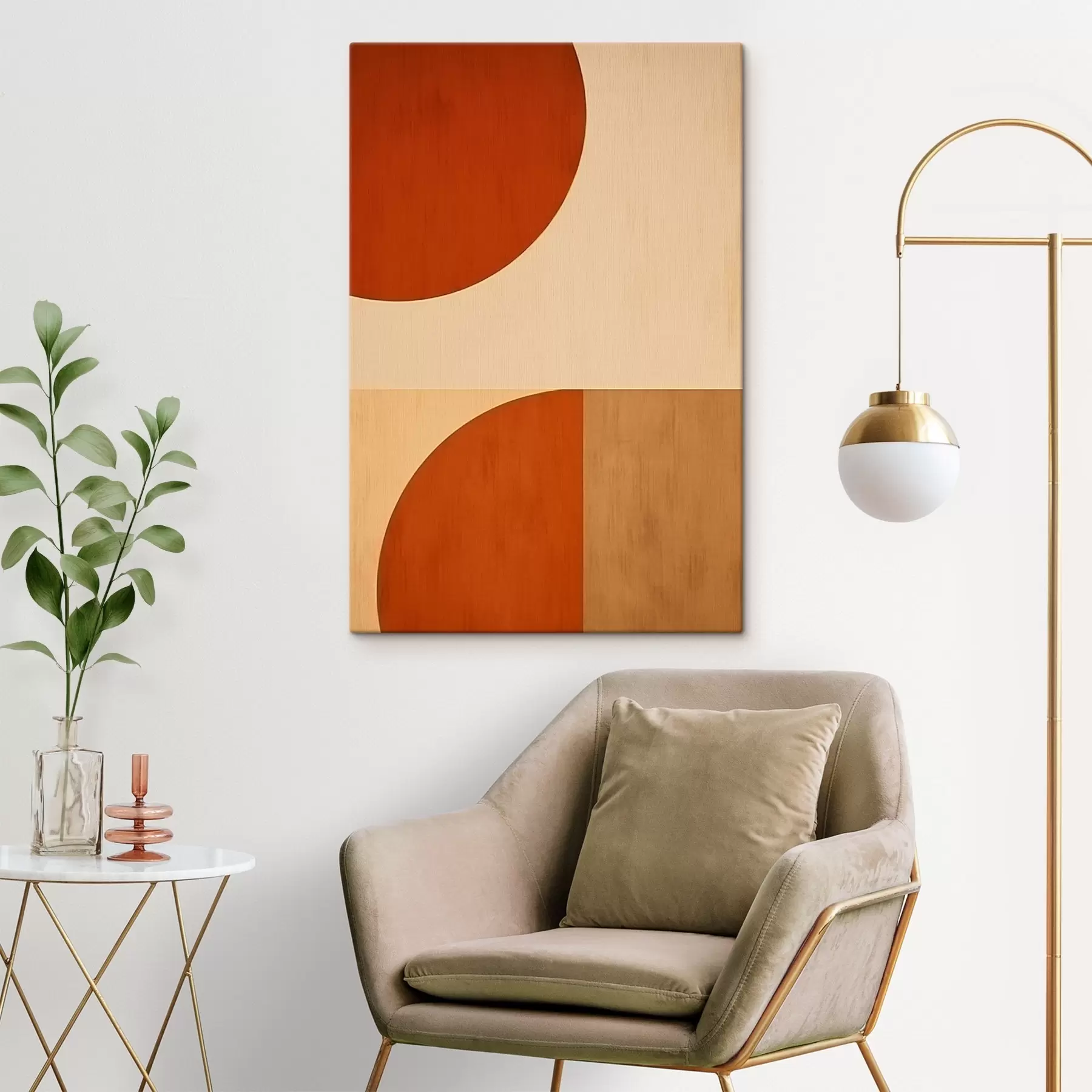 Obraz Abstrakcyjne półkola s45844