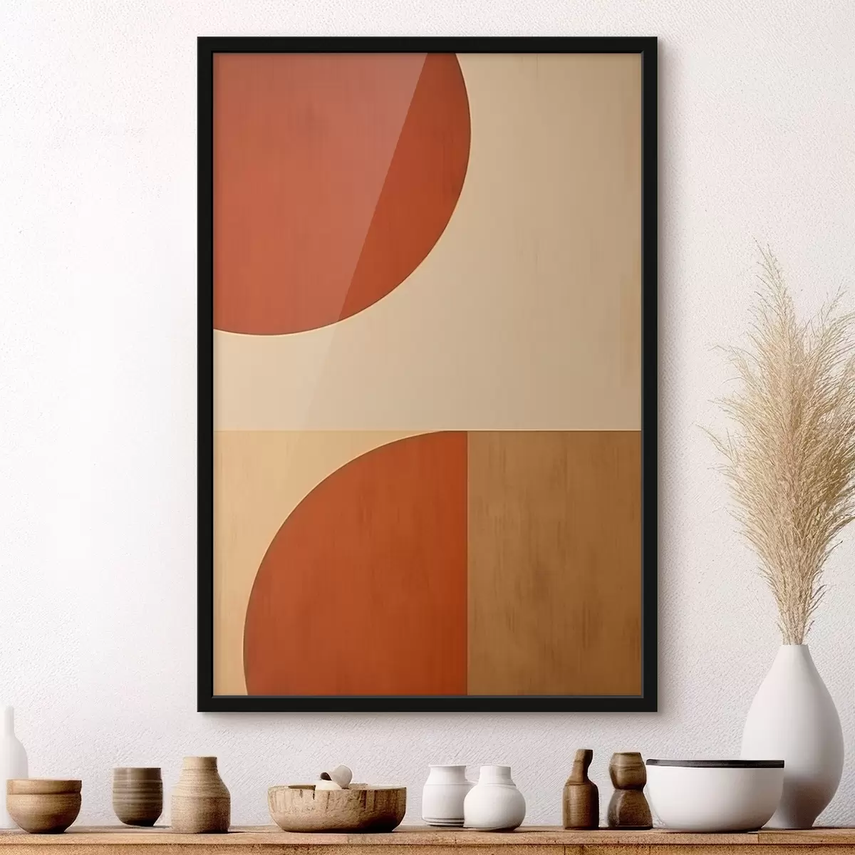 Plakat Abstrakcyjne półkola f45844