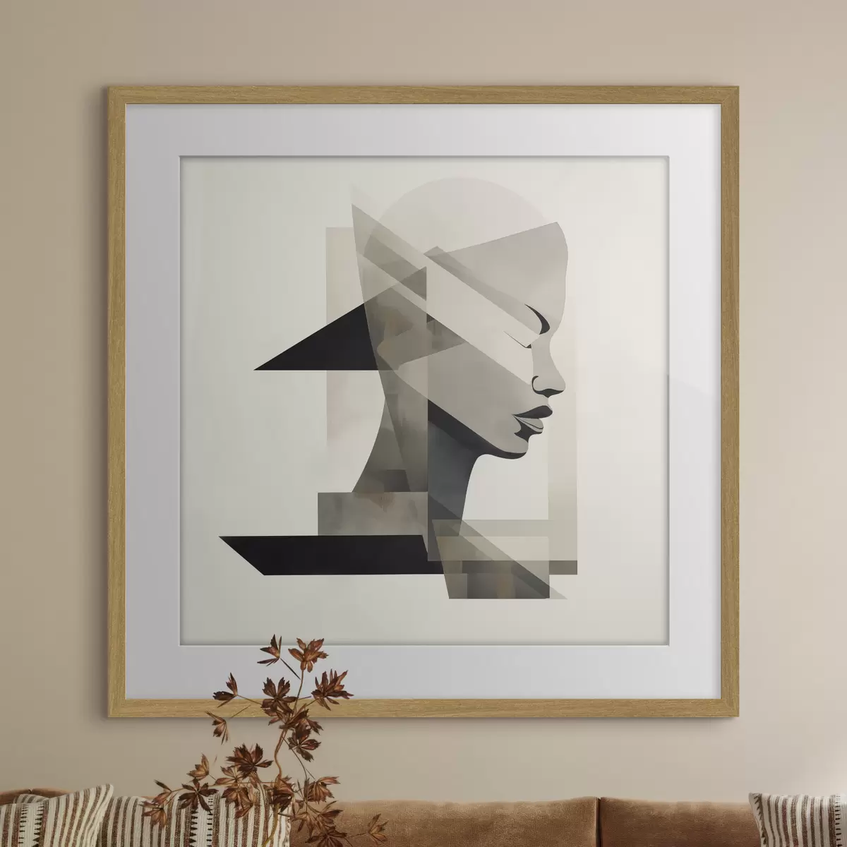 Plakat Abstrakcyjny portret f45916