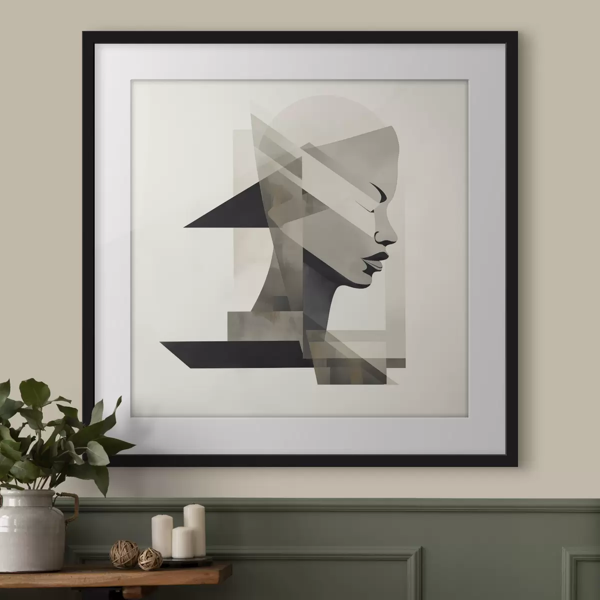 Plakat Abstrakcyjny portret f45916