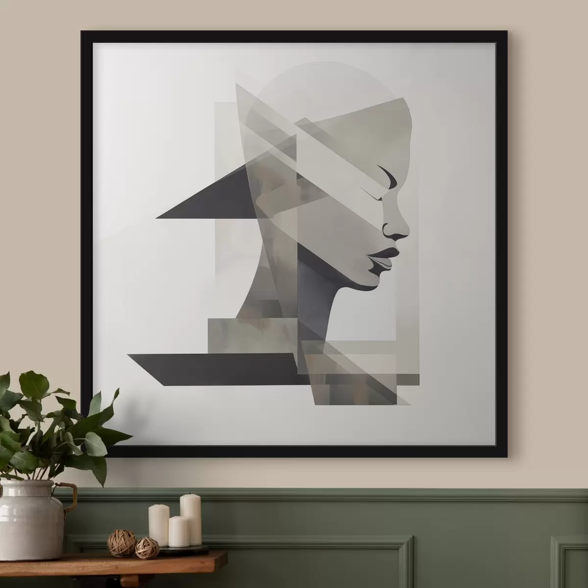 Plakat Abstrakcyjny portret f45916