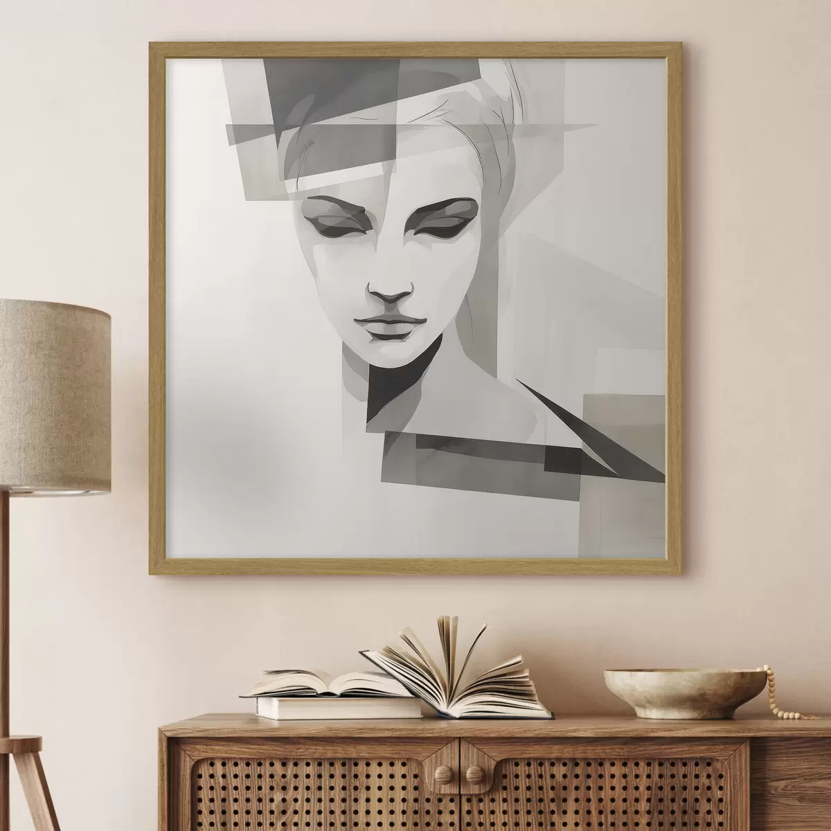 Plakat Abstrakcyjny portret f45917
