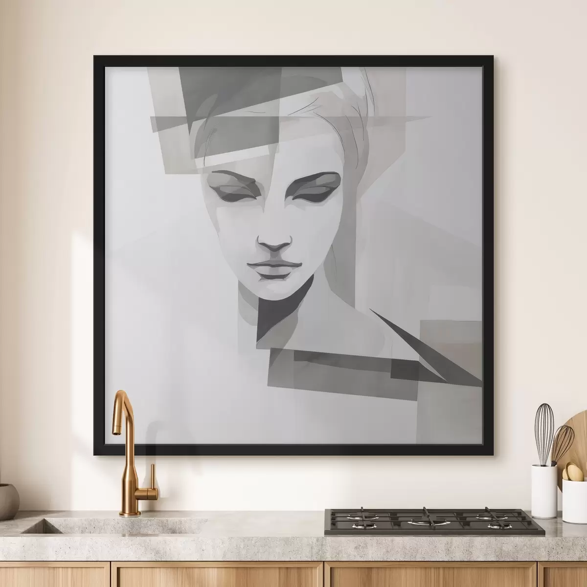 Plakat Abstrakcyjny portret f45917
