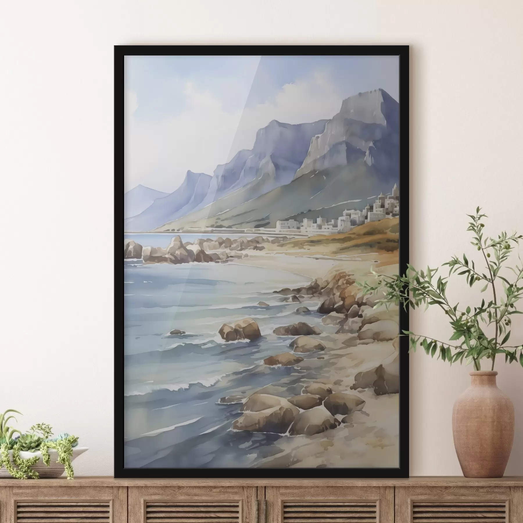 Fototapeta Nadmorska imitacja akwareli f45978