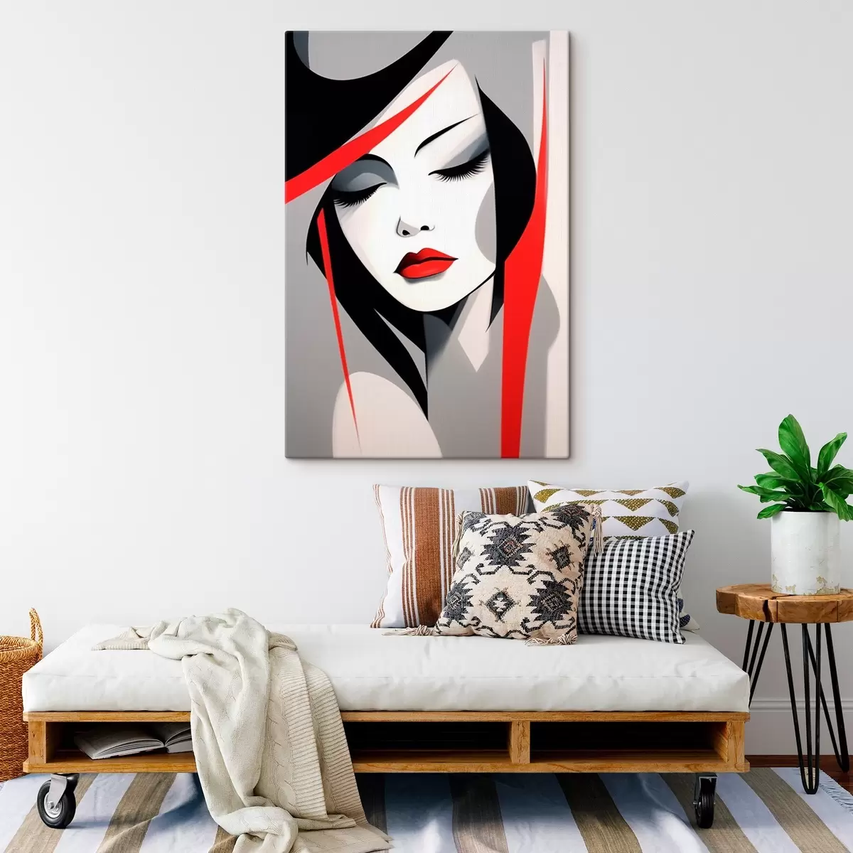 Obraz Abstrakcyjny portret kobiety s45964