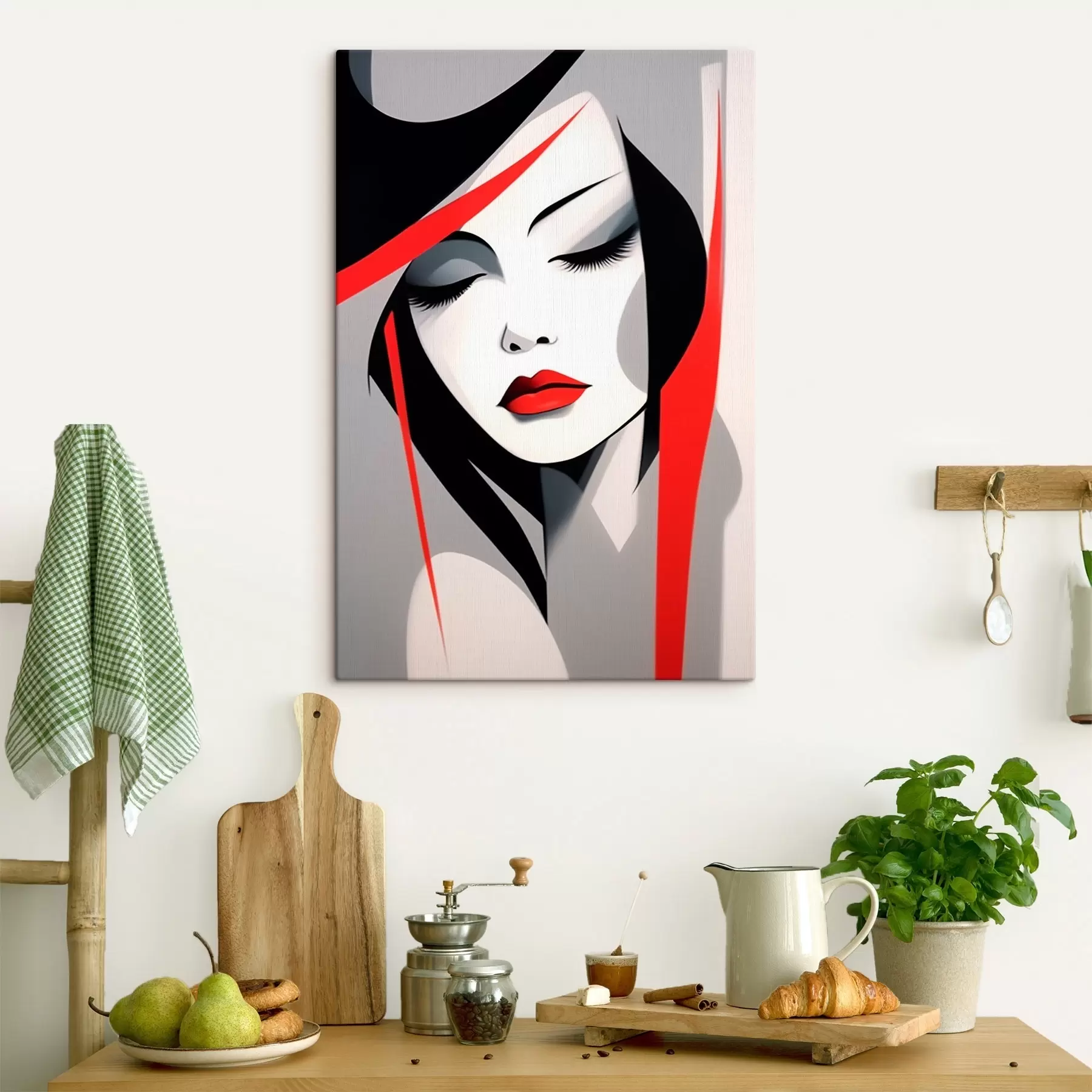 Obraz Abstrakcyjny portret kobiety s45964