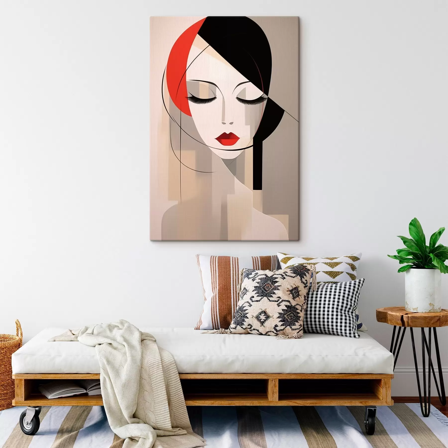 Obraz Abstrakcyjny portret kobiety s45965