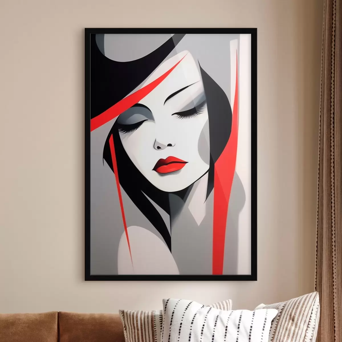 Plakat Abstrakcyjny portret kobiety f45964
