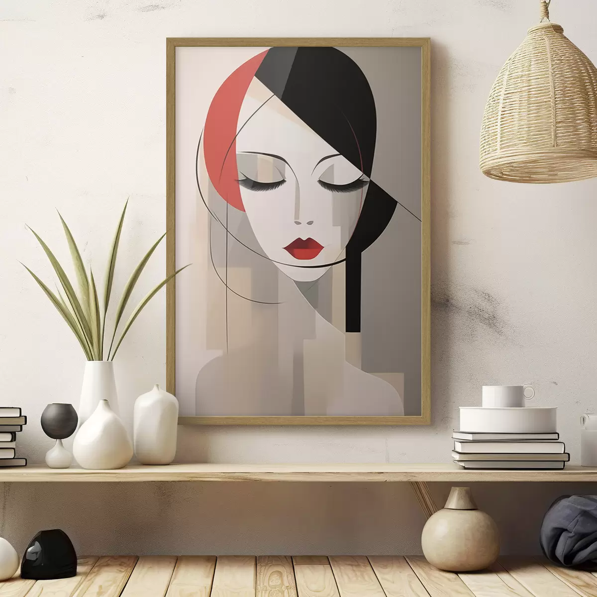 Plakat Abstrakcyjny portret kobiety f45965