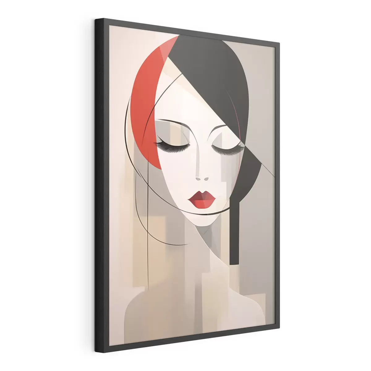 Plakat Abstrakcyjny portret kobiety f45965