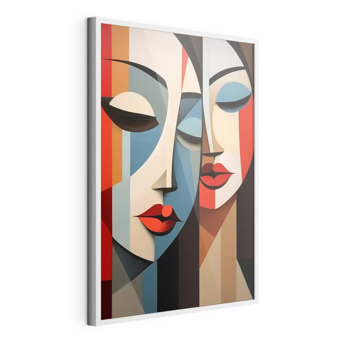 Plakat Geometryczny portret kobiety f45966