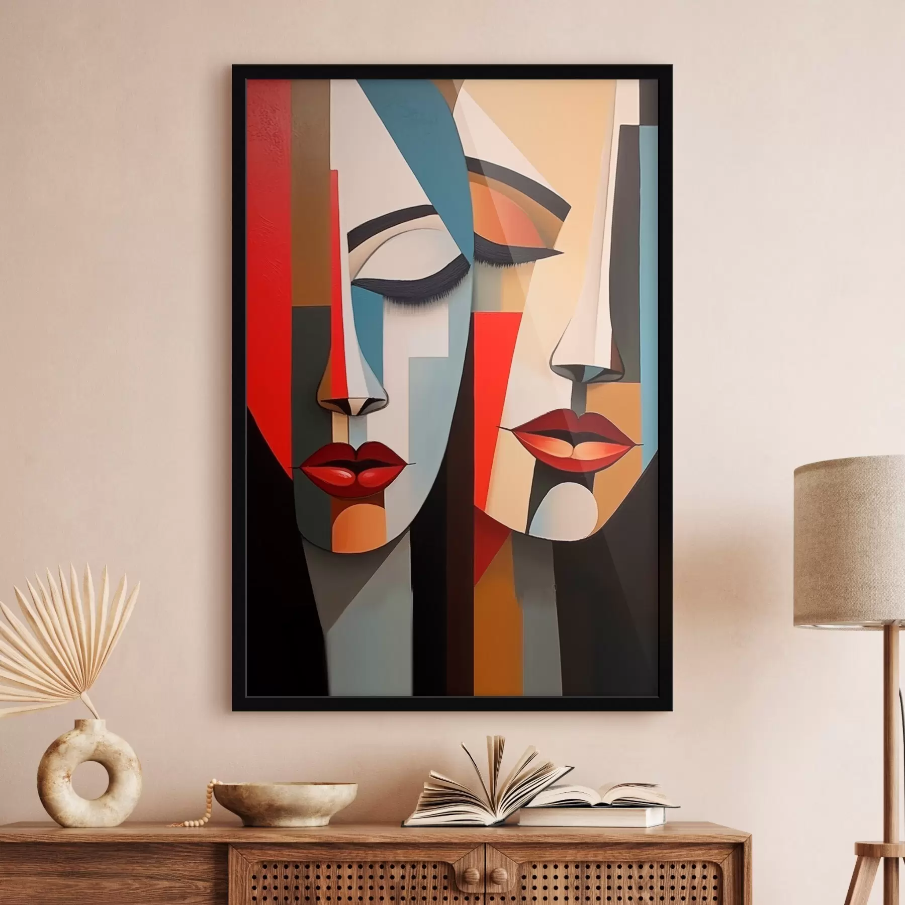 Fototapeta Abstrakcyjne kobiece twarze f45967