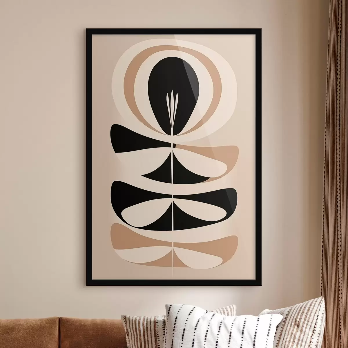 Plakat Abstrakcyjny kwiat f45969