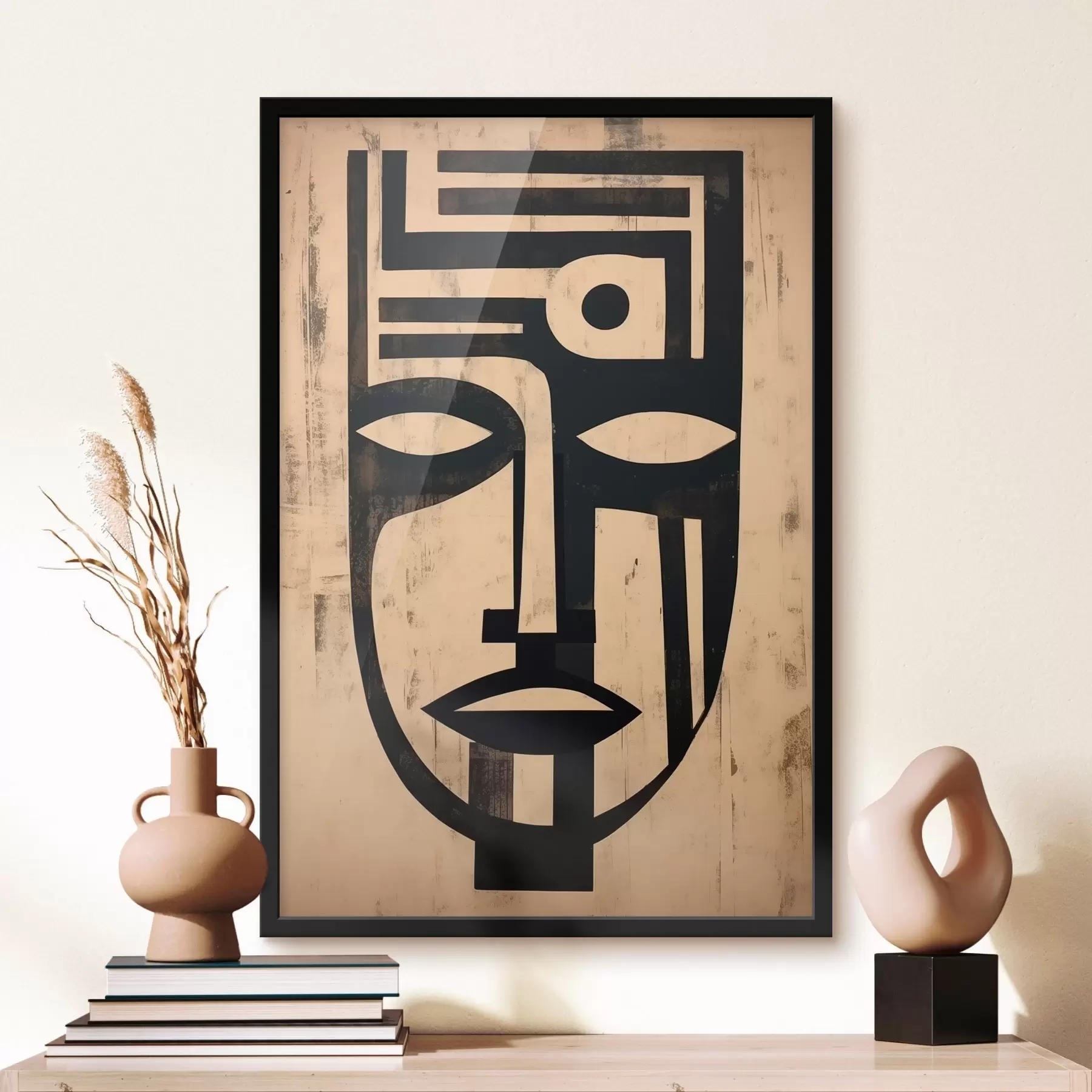 Fototapeta Geometryczna abstrakcyjna twarz f45970