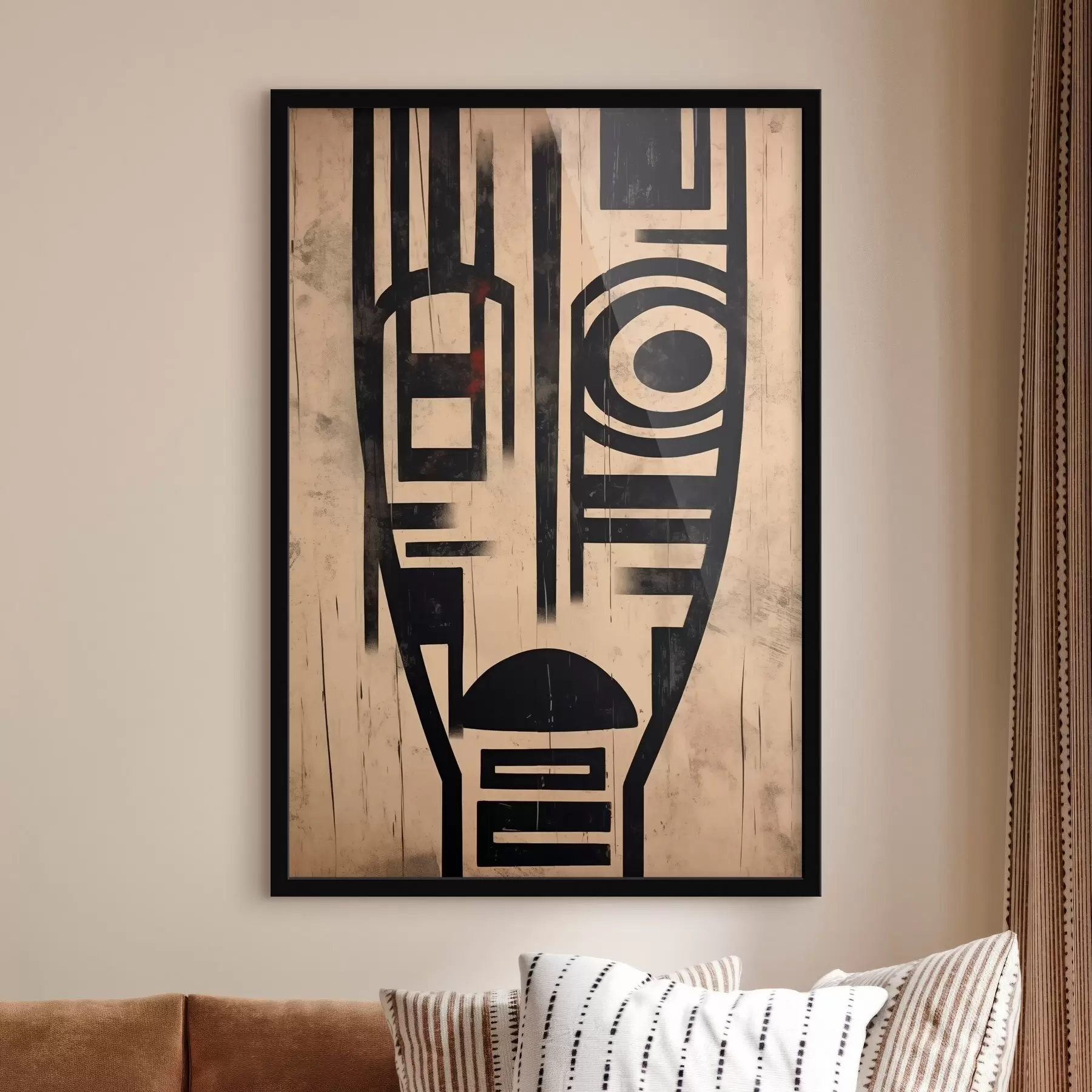 Fototapeta Geometryczna abstrakcyjna twarz f45971