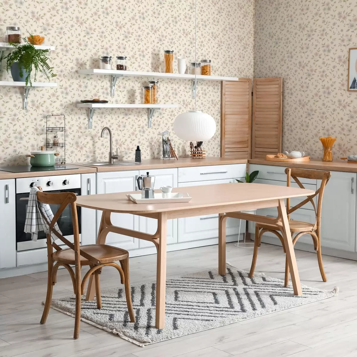 Tapeta Pastelowe kwiaty łąkowe na kremowym tle a00596