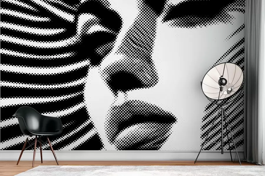 Fototapeta Twarz kobiety w stylu pop art w04504