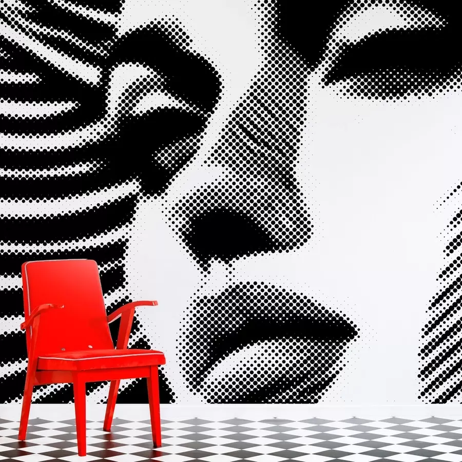 Fototapeta Twarz kobiety w stylu pop art w04504