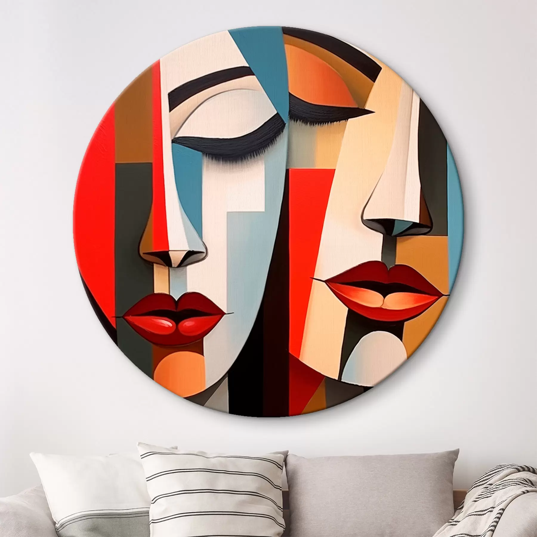 Obraz Abstrakcyjne kobiece twarze r45967