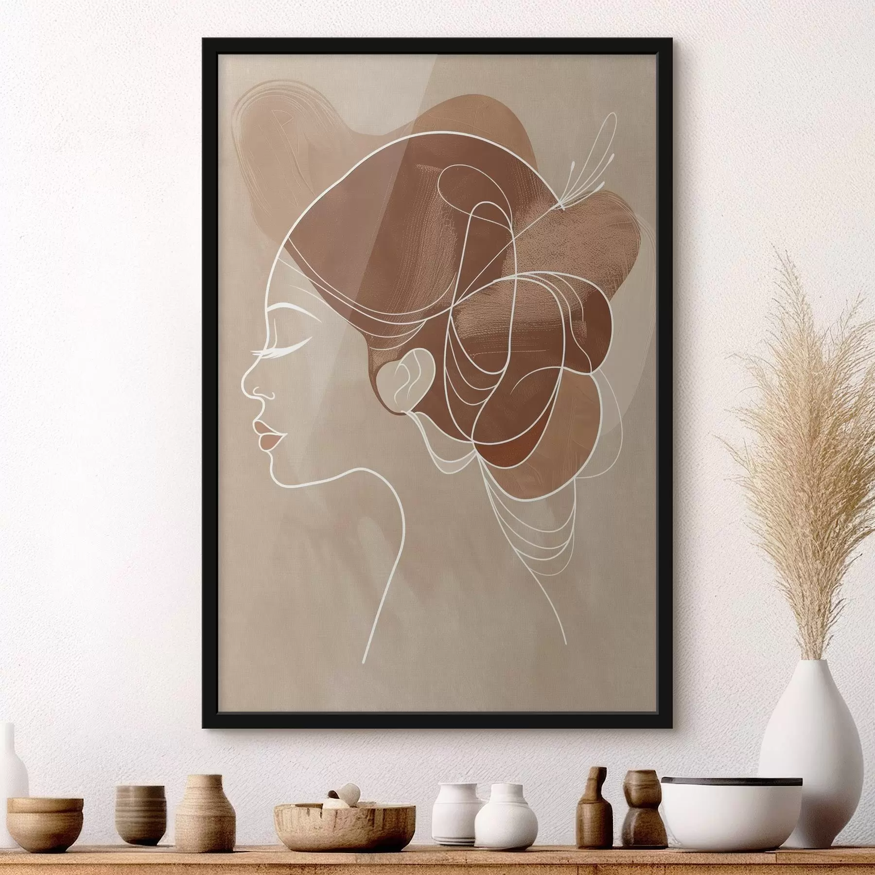 Fototapeta Kompozycja abstrakcyjna, dziewczyna f45655