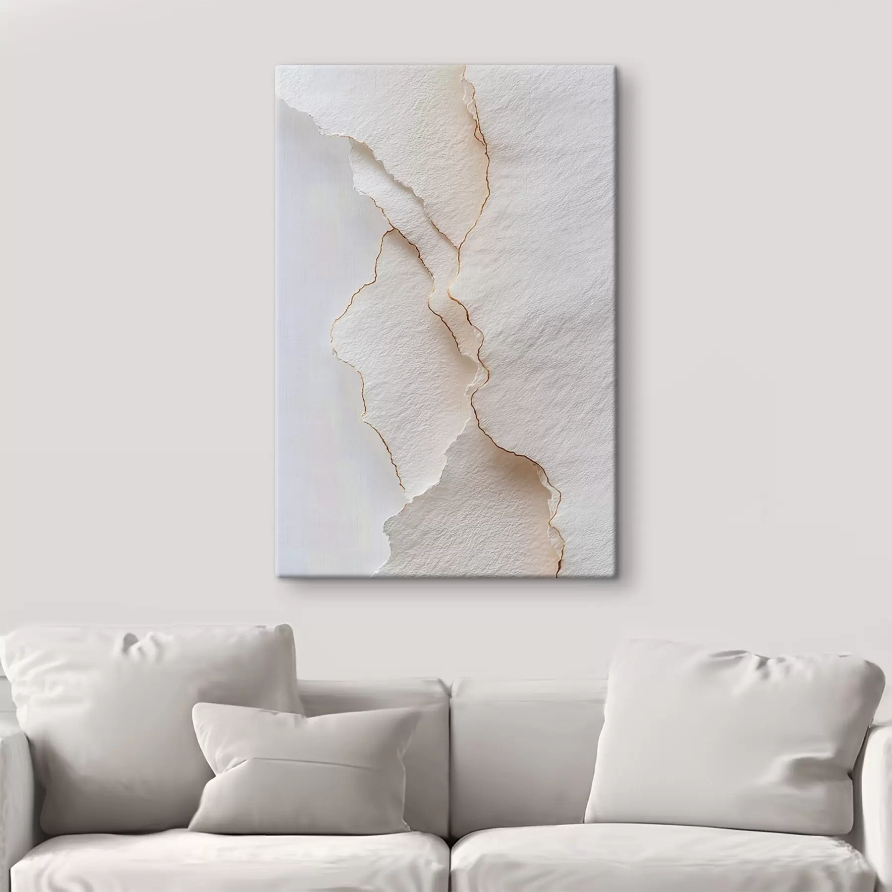 Obraz Lekkie rozdarcia papieru z cienką krawędzią s45884