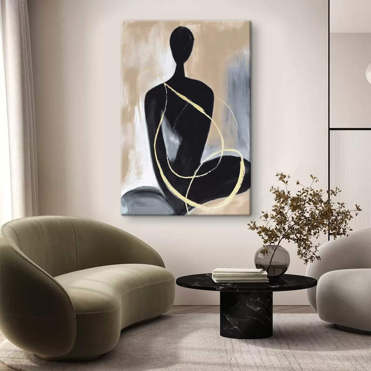 Obraz Abstrakcyjna sylwetka s45985