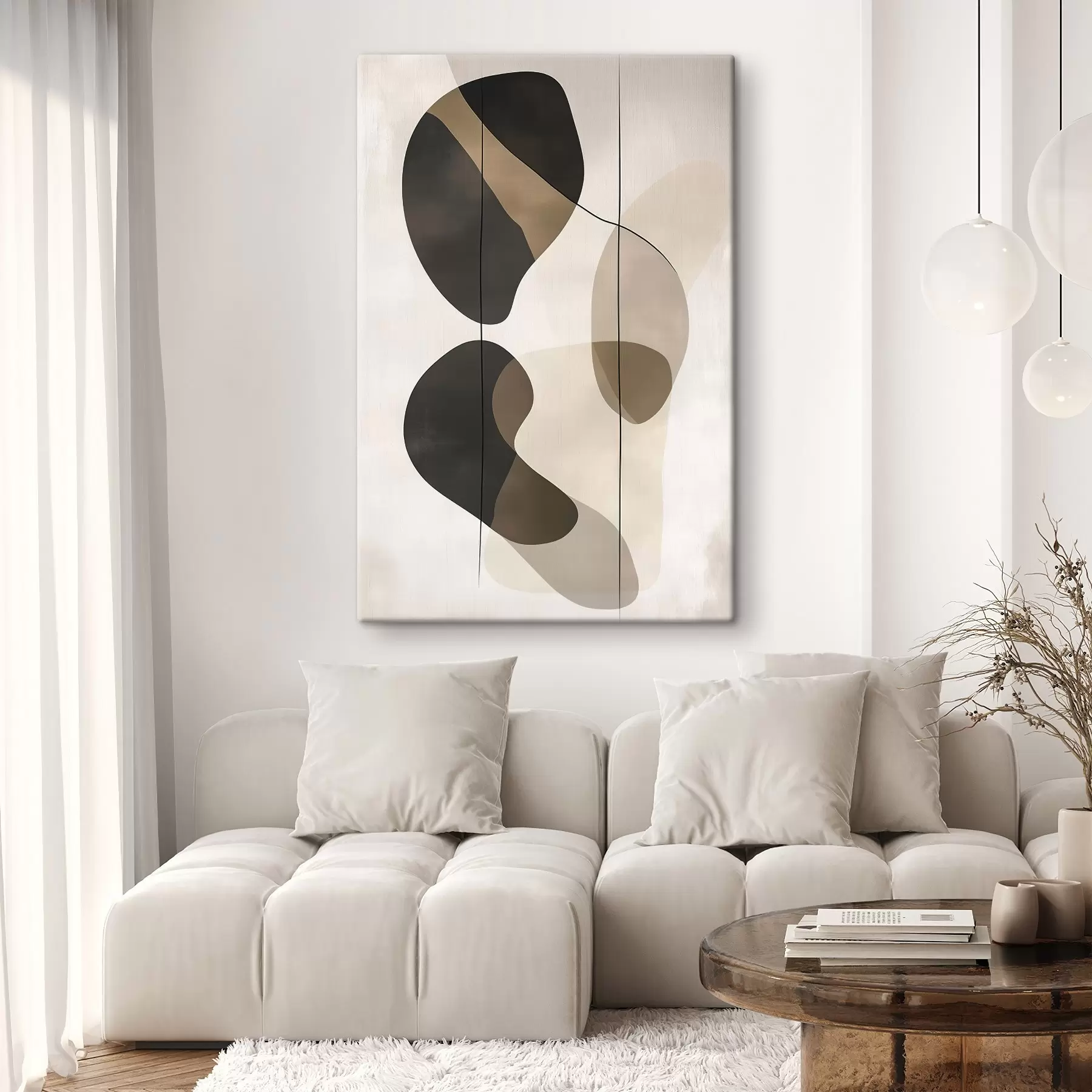 Obraz Pływające abstrakcyjne kształty s45991